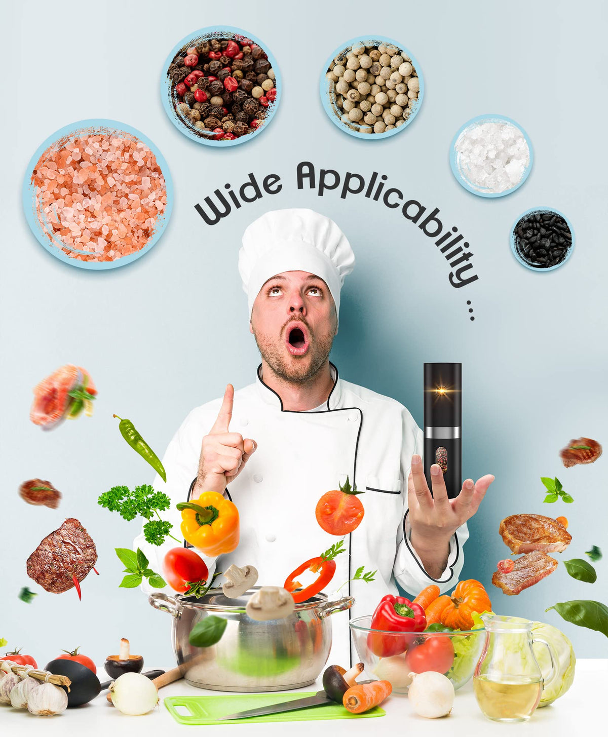 COSYAIREY one-handed operation for effortless seasoning