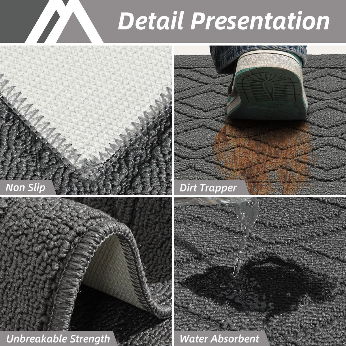 COSY HOMEER mat is machine-washable for quick cleanup after meals.