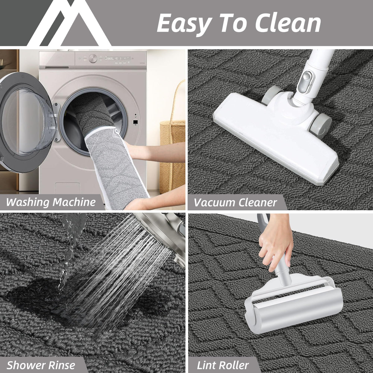 COSY HOMEER easy-care mat, machine washable and quick to dry