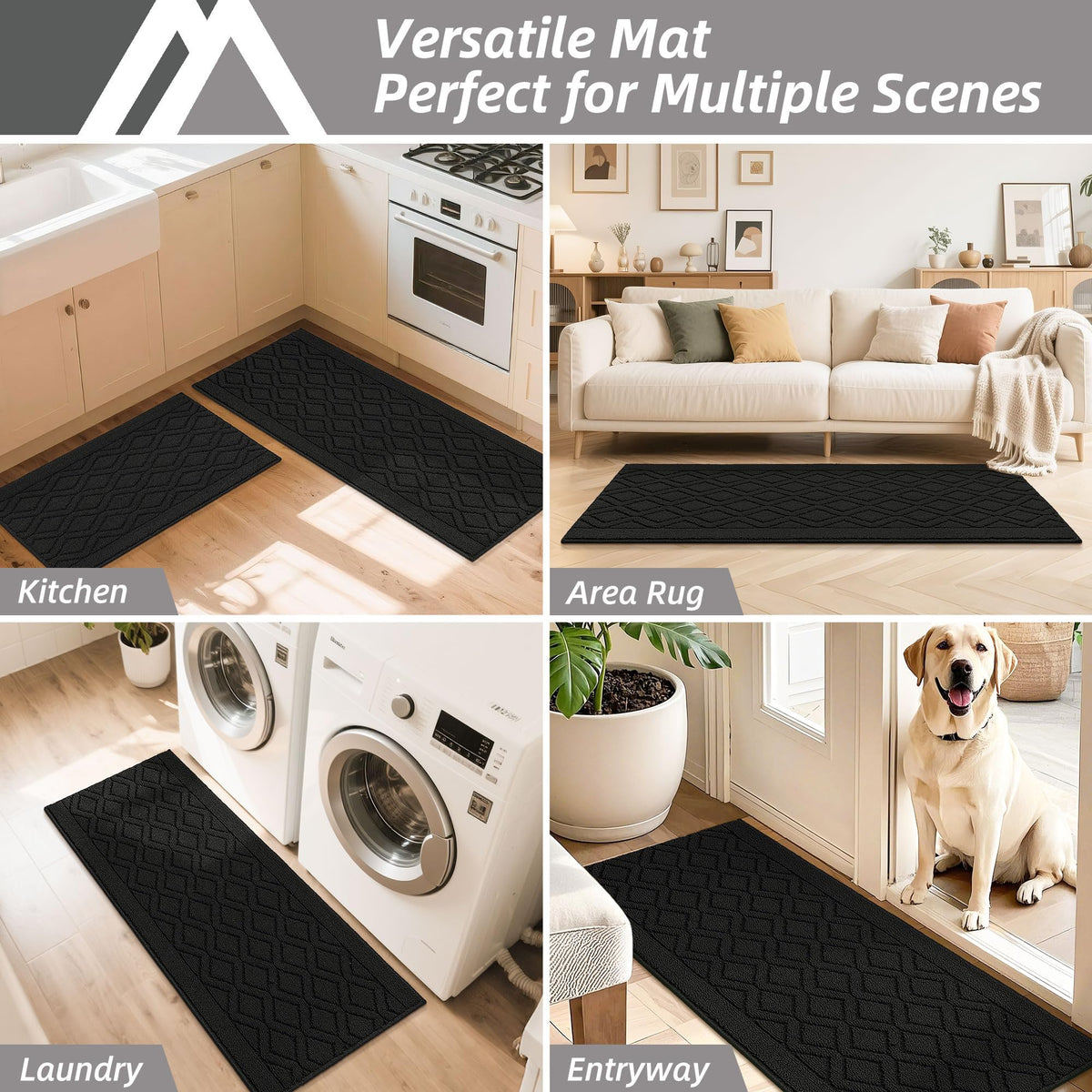 COSY HOMEER lightweight kitchen mats offer easy handling and placement
