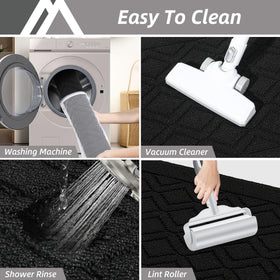 COSY HOMEER stain-resistant polypropylene kitchen mat protects floors