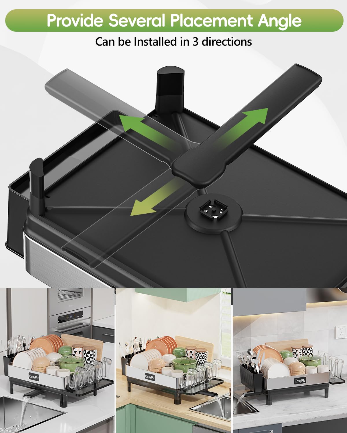 CosyPic cup holder keeps cups within reach while drying.