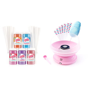 Cotton Candy Express CC1000-S machine on counter for easy home gatherings.