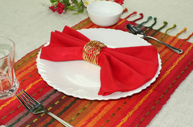 Cotton Craft absorbent, soft napkins handle spills gracefully during meals.
