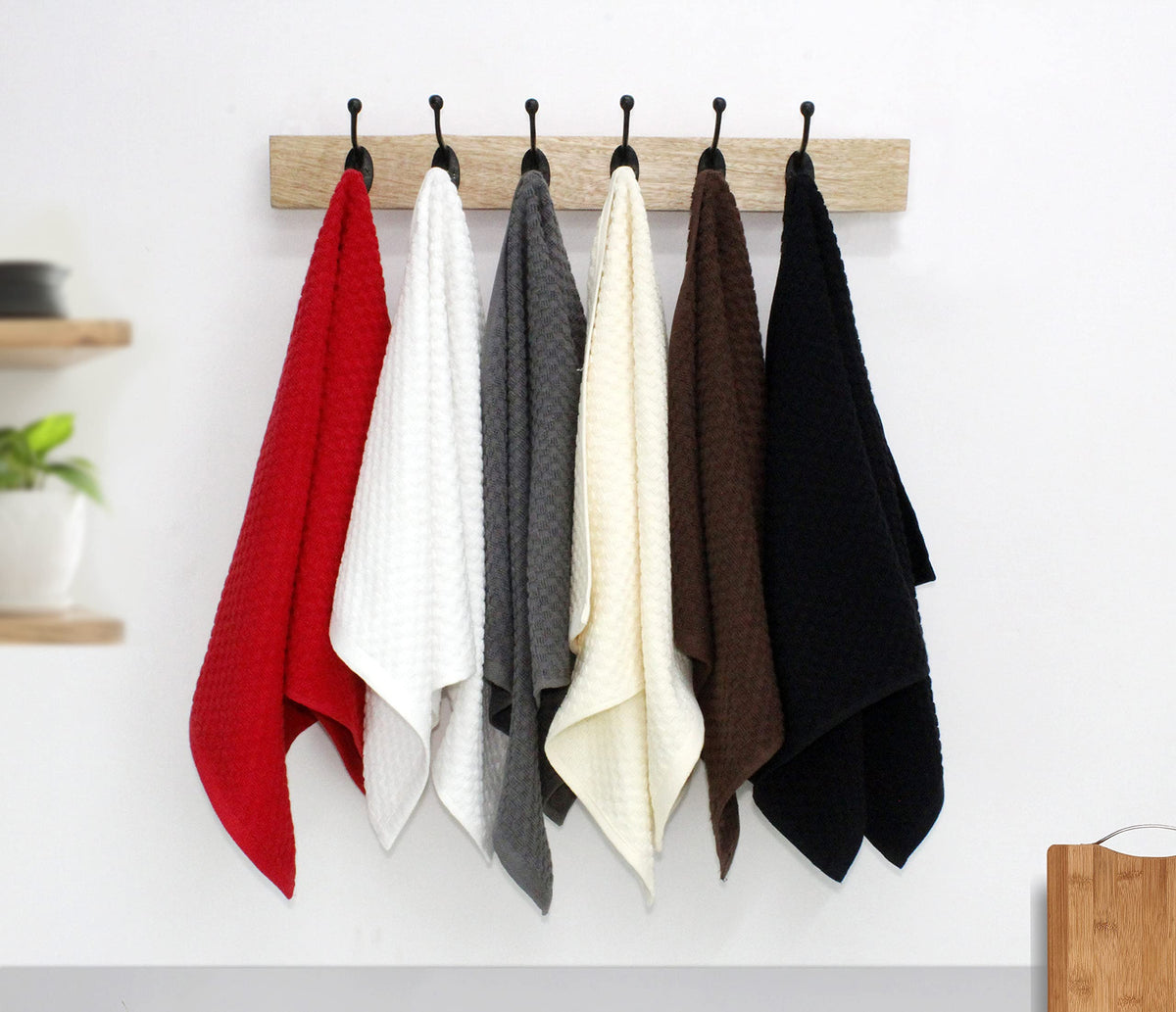 COTTON CRAFT Charcoal towels in dryer for care.