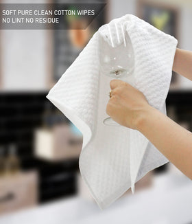 COTTON CRAFT Euro Café towels on counter showcase professional-grade quality