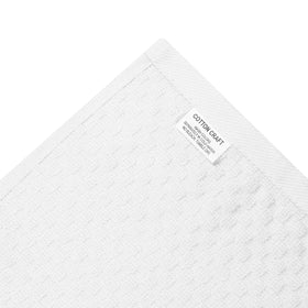 COTTON CRAFT Euro Café white tea towel for gentle drying and crafts