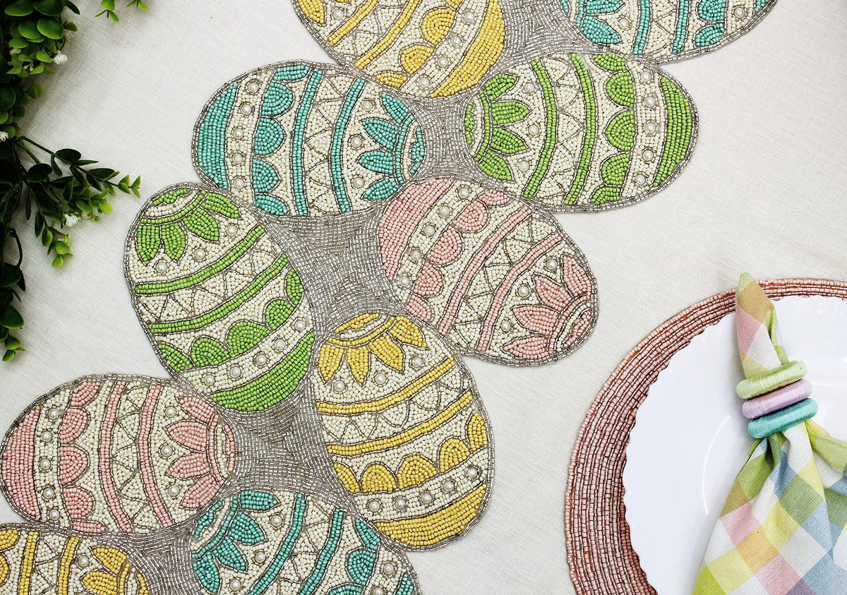 COTTON CRAFT Happy Hunting beaded craftsmanship highlights artisan quality.