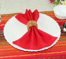 Cotton Craft machine-washable napkins simplify post-meal cleanup