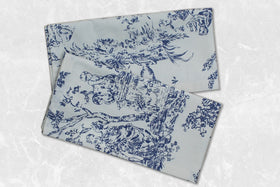 COTTON CRAFT navy toile napkins for holiday dining