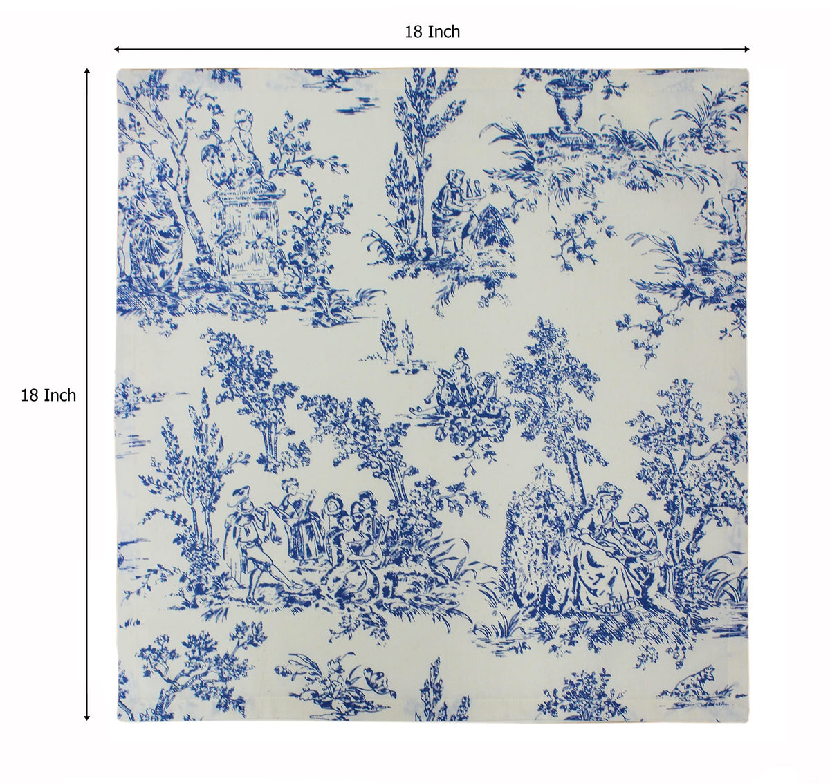 COTTON CRAFT 12-pack navy toile napkins for everyday meals