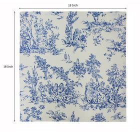COTTON CRAFT 12-pack navy toile napkins for everyday meals