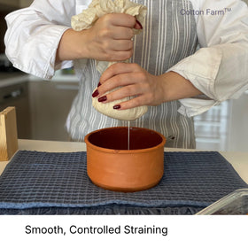 Cotton Farm from Mediterranean fine-mesh Grade 100 texture for smooth straining.