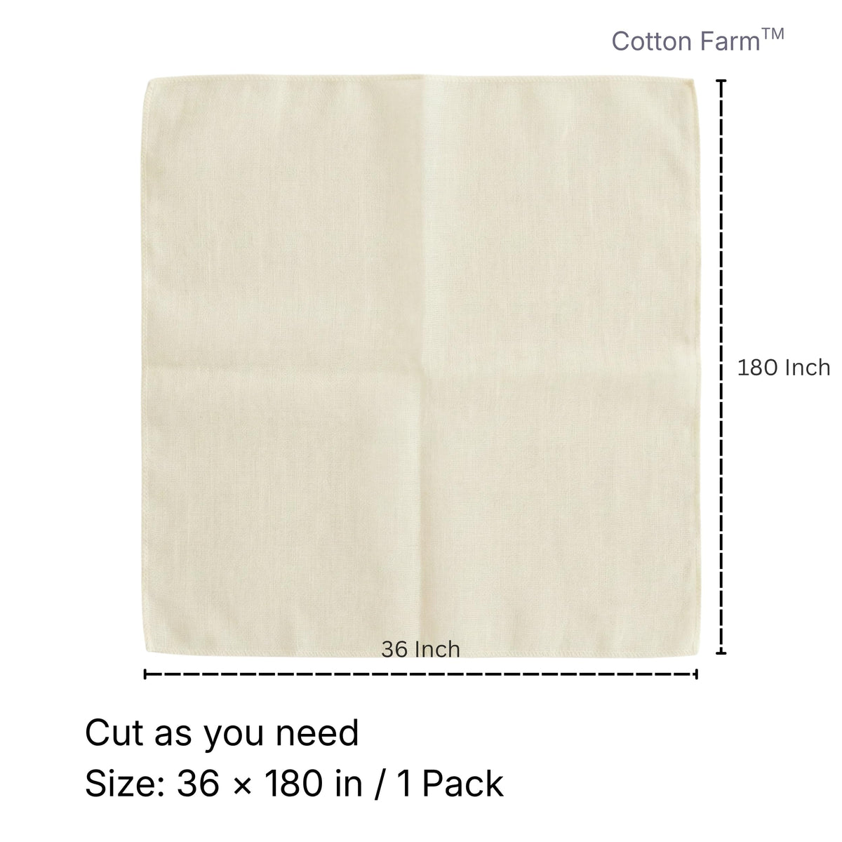 Cotton Farm from Mediterranean reusable kitchen cloth ideal for cheese-making and broths.