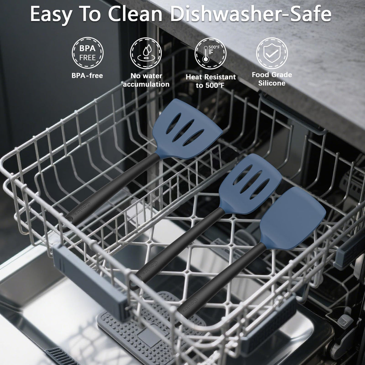 Coukre dishwasher-safe utensils simplifying cleanup after meals