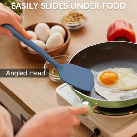 Coukre spatulas featuring hanging hole for compact storage.
