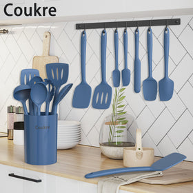 PureDarkBlue Coukre utensils showcase color and ergonomic design.