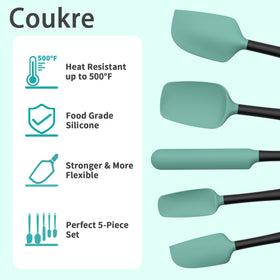 Coukre large scoop spatula perfect for scraping pots and bowls.