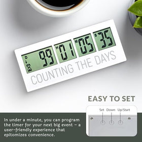 Countables countdown clock wedding planning use helps anticipate a special day.
