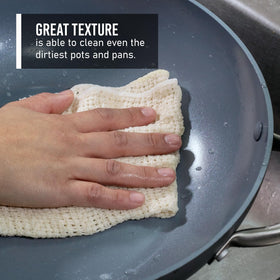 Country Cottons Old Fashion dishcloths dry quickly to reduce odor.