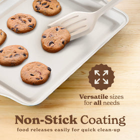 Country Kitchen nonstick cookie sheet for effortless release.