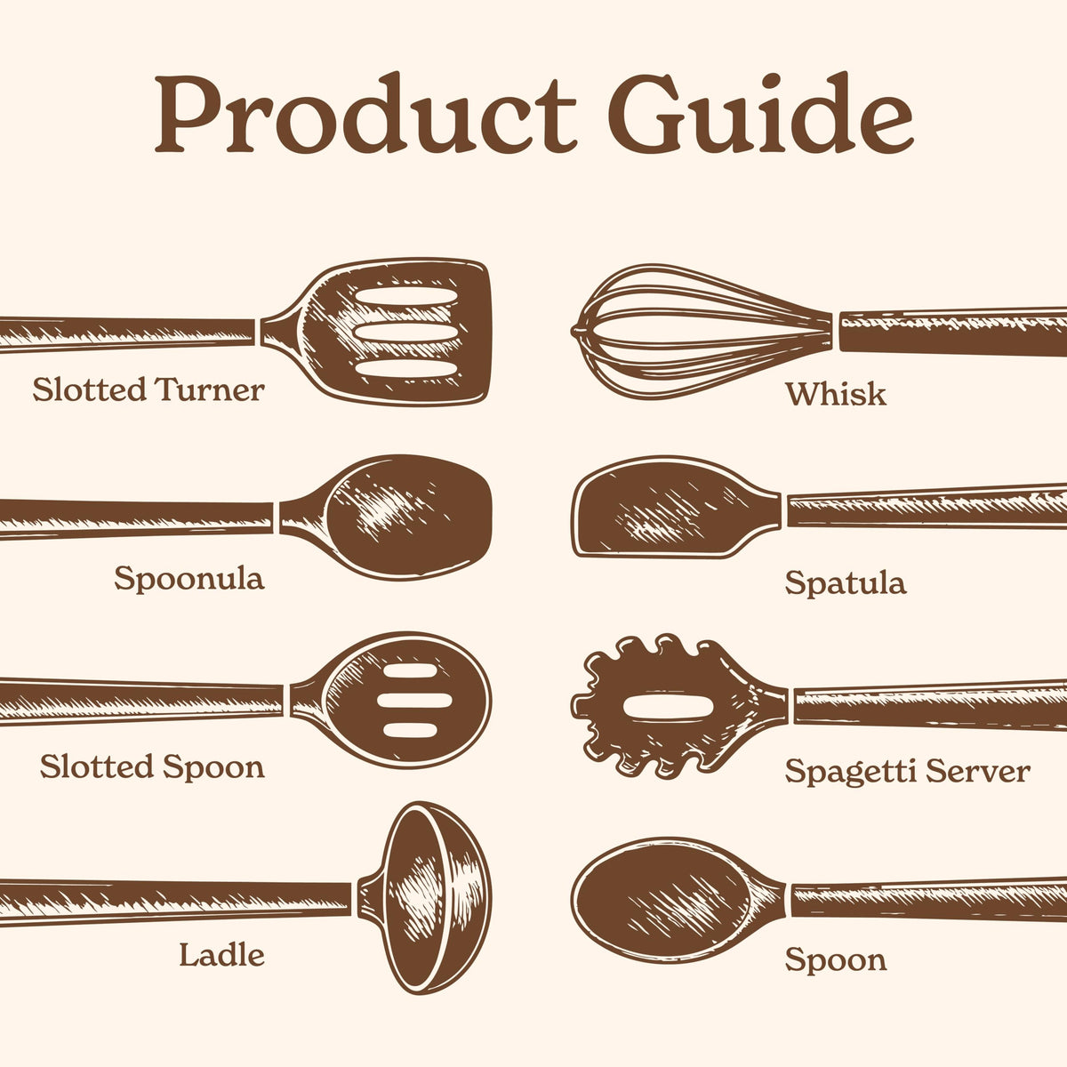 Country Kitchen serving spoon with wooden grip for stirring and serving