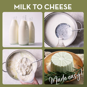 Country Trading Co Easy Cheesemaking Set dishwasher safe image simplifies cleanup after cheesemaking sessions
