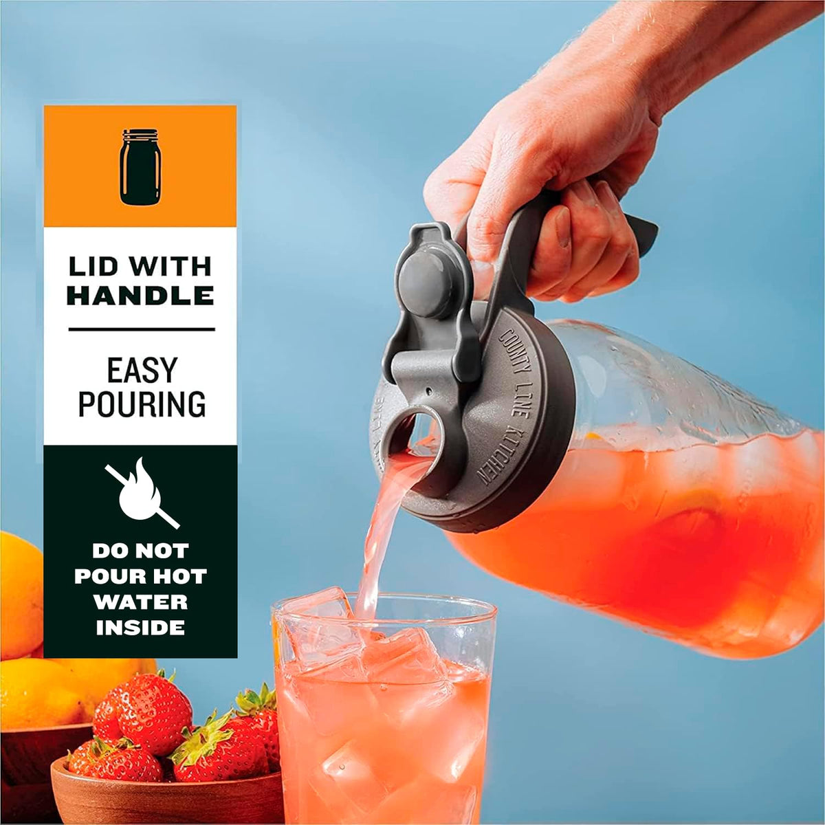 County Line Kitchen airtight silicone seal keeps contents fresh and leak-free