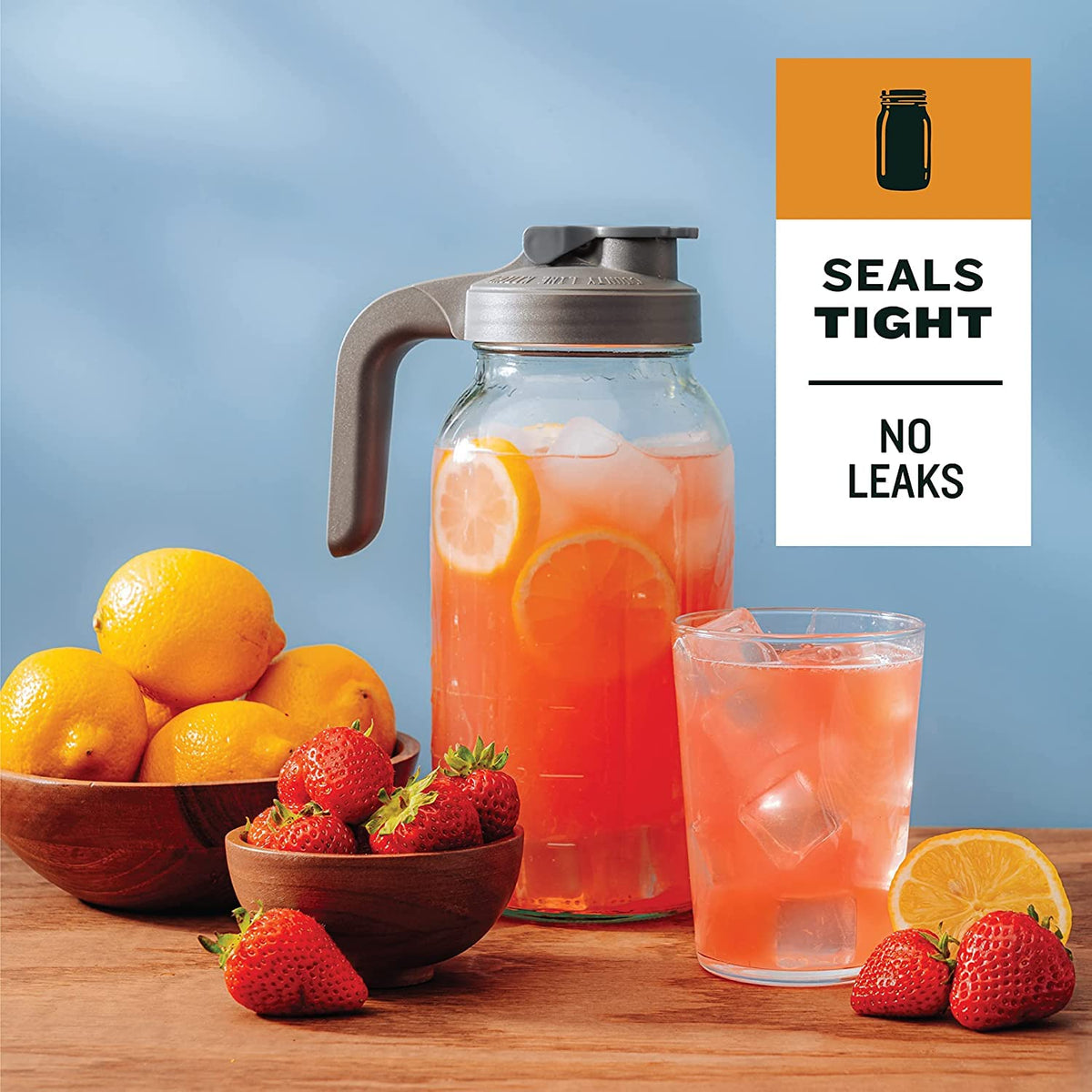 County Line Kitchen cold brew and sun tea storage jar ready for fridge-friendly use.