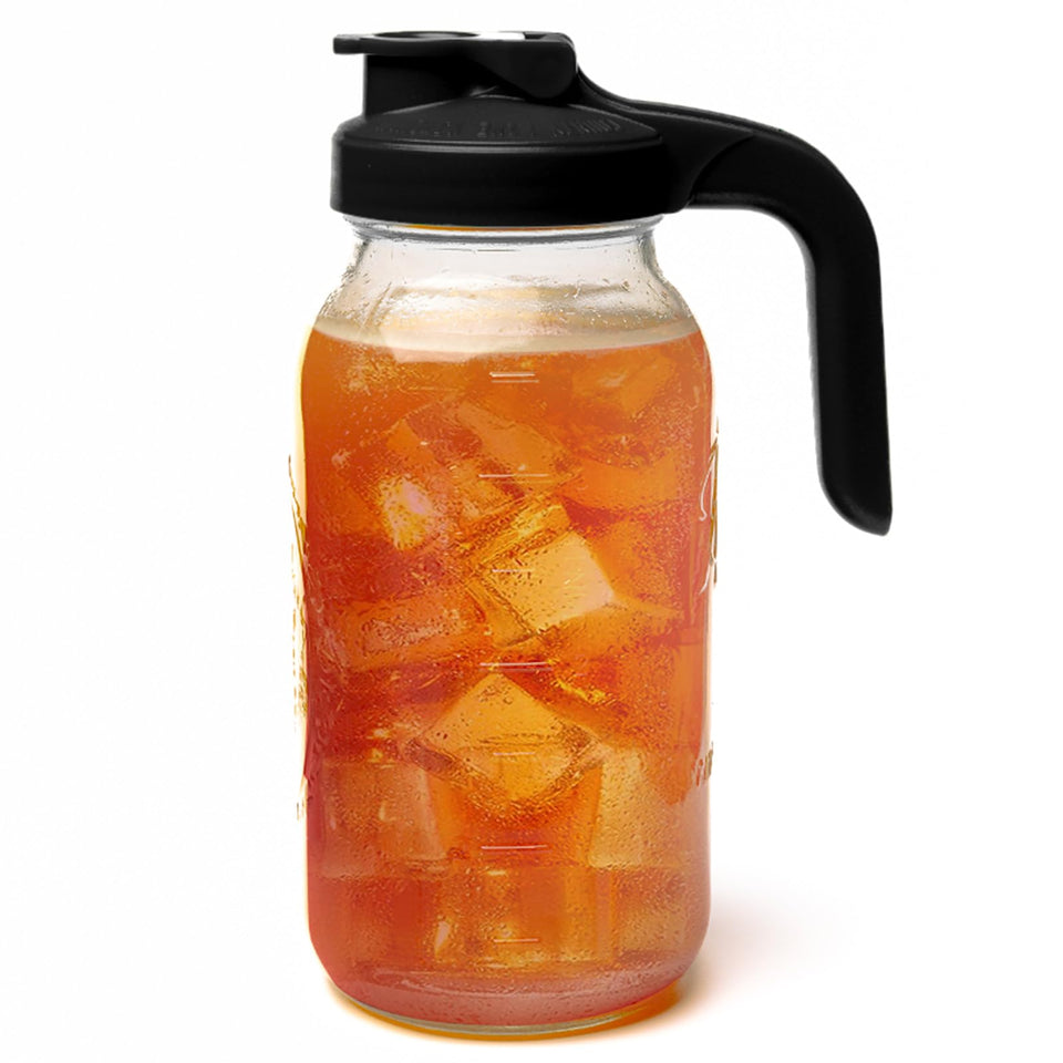 County Line Kitchen mason jar pitcher with wide-mouth lid for easy filling and controlled pouring