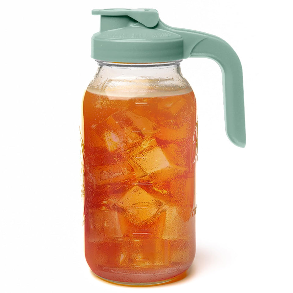 County Line Kitchen mason pitcher lid closeup with airtight seal for fresh storage.