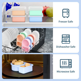 Coutnier pastel color set adds a decorative touch to lunches and snacks.