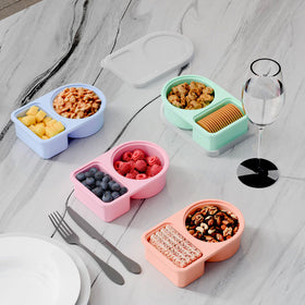 Coutnier 8 oz capacity ideal for portioned snacks at work or trips.
