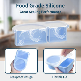 Coutnier BPA-free silicone is safe for fridge and dishwasher; durable reusability.