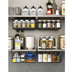 Couwilson under shelf basket folding design saves space when not in use.