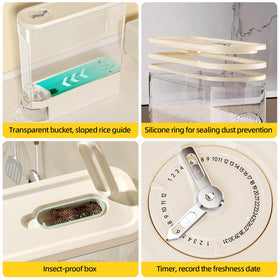 CoveCarol large-bore grain dispenser streams grains evenly for steady servings