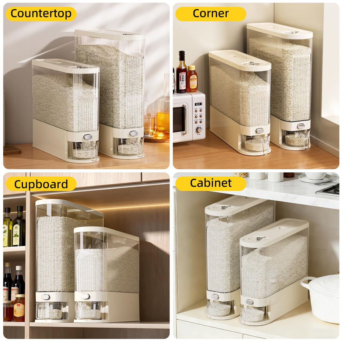 CoveCarol space-saving kitchen design frees counter space in small kitchens