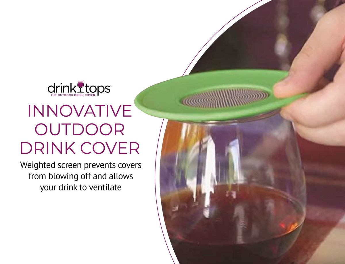 Coverware BPA-free silicone cover for glasses ensures safe, reusable outdoor protection.