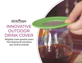 Coverware BPA-free silicone cover for glasses ensures safe, reusable outdoor protection.
