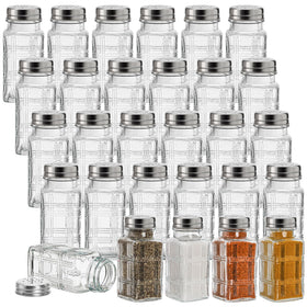 Covzoe glass salt shaker with checkered pattern for easy visibility