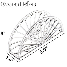 Covzoe napkin holder from the side, highlighting slim profile and transparency
