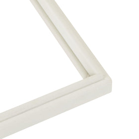 Coward beige velvet glass lid demonstrates snug fit with Coward trays.