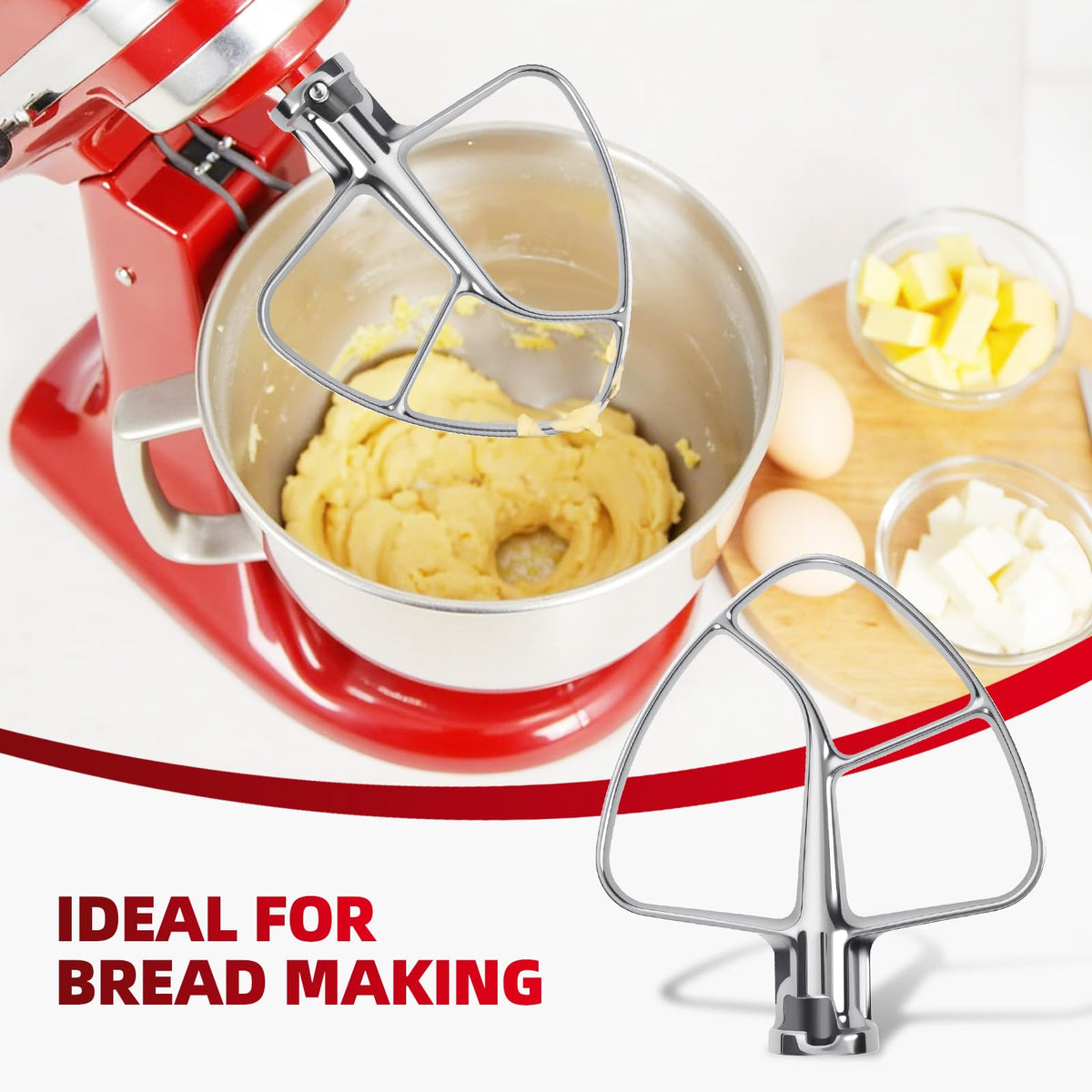 Use for cookie dough mixing to achieve even texture