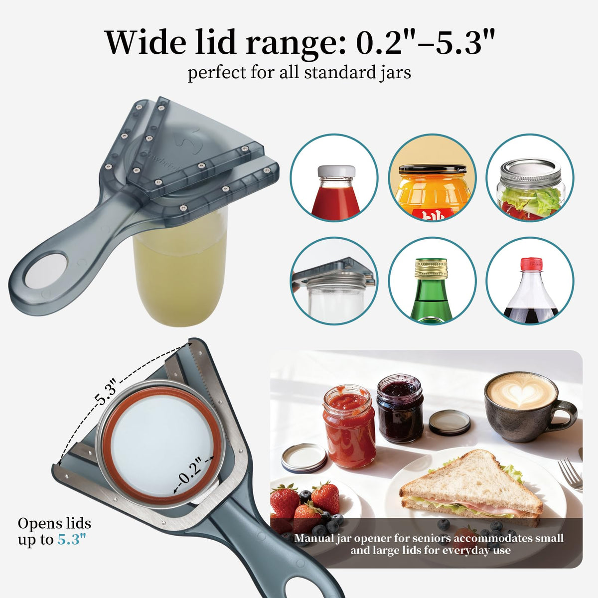 Cowbright jar opener easy to clean and low maintenance