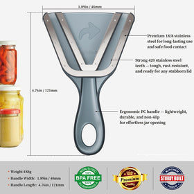 Cowbright jar opener made of durable stainless steel for daily use