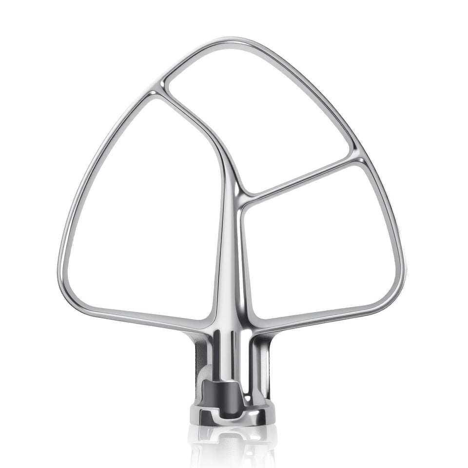 Cowbright K45B flat beater in stainless steel for KitchenAid Tilt-Head mixers, durable and chip-free