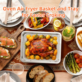 COWHERDING multi-function tray supports air frying and grilling tasks