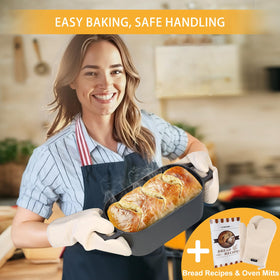 Coworm sourdough bread pan demonstrates a crispy crust and even browning.