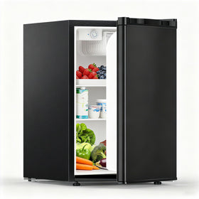 COWSAR dorm fridge front view showing compact footprint for small spaces