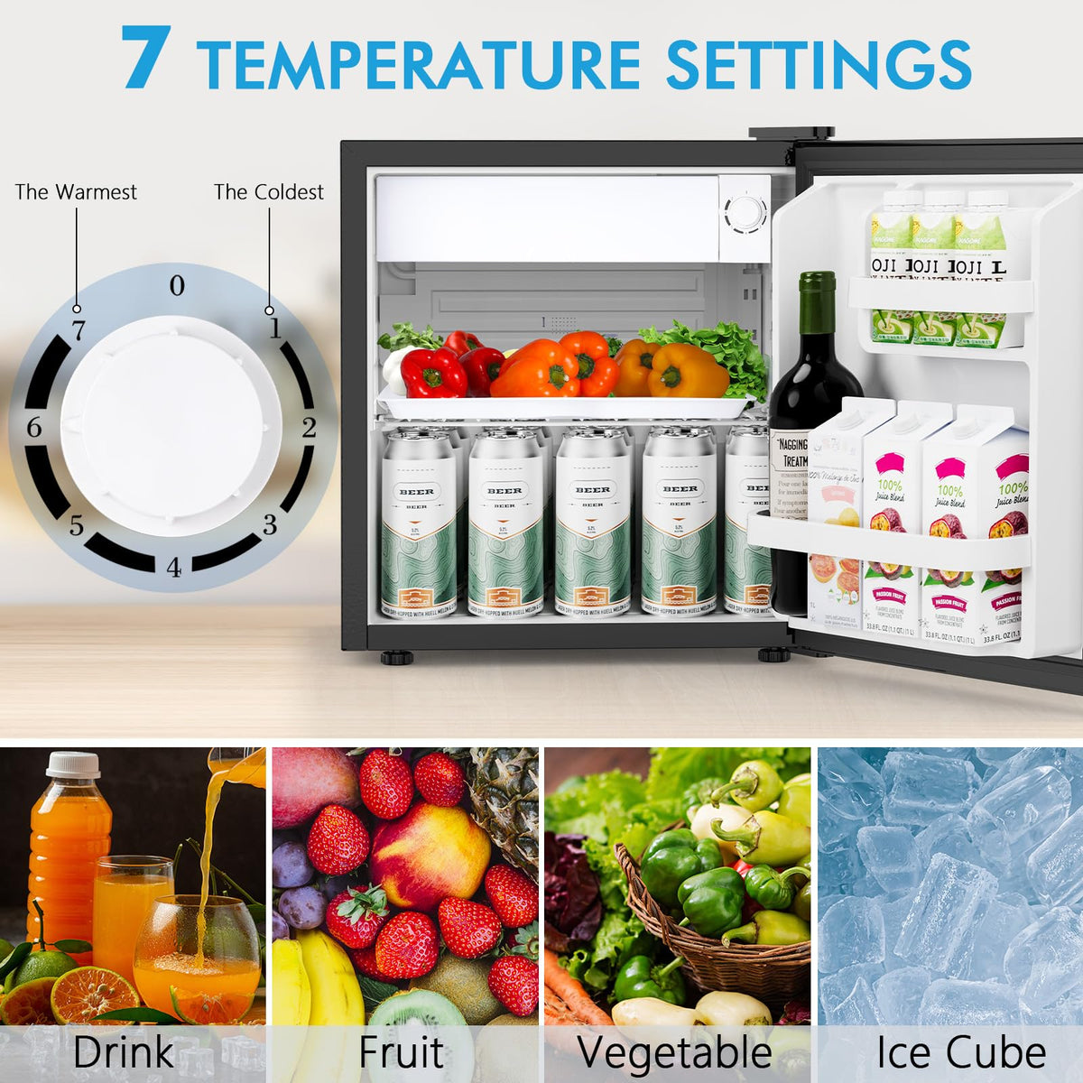 COWSAR freezer compartment highlighting dedicated space for frozen items.